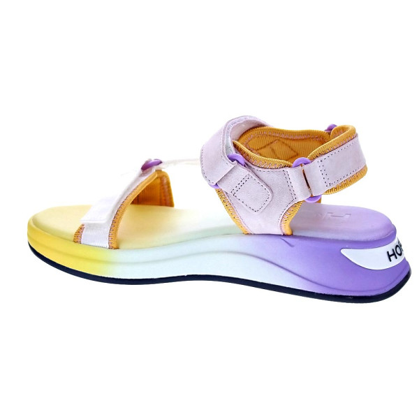 Sandalias Hoff zapatos Mujer modelo Redonda Amarillo Velcro