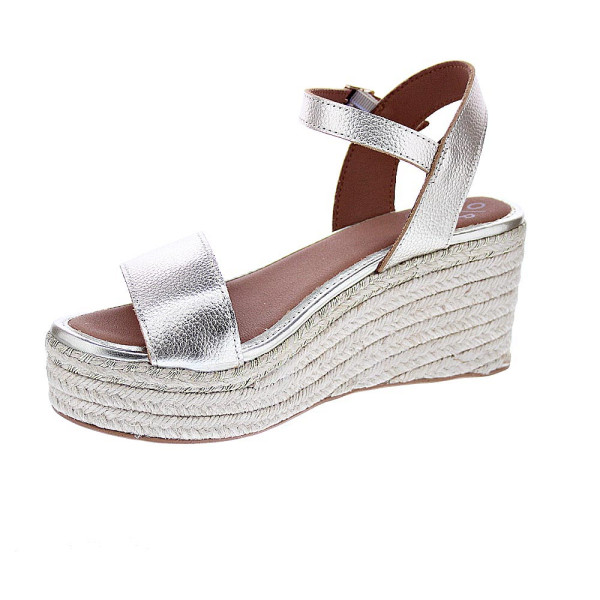 Sandalias Popa zapatos Mujer modelo Arambol Laminado Oro 