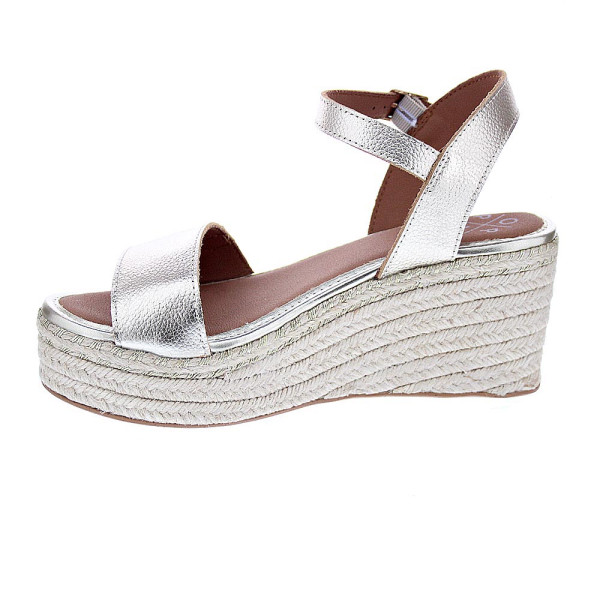 Sandalias Popa zapatos Mujer modelo Arambol Laminado Oro 