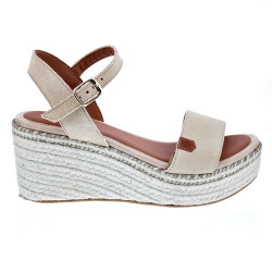 Sandalias Popa zapatos Mujer modelo Arambol Serraje Beige 