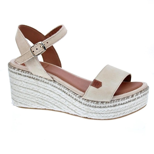 Sandalias Popa zapatos Mujer modelo Arambol Serraje Beige 