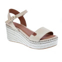 Sandalias Popa zapatos Mujer modelo Arambol Serraje Beige 