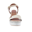 Sandalias Popa zapatos Mujer modelo Arambol Serraje Beige 