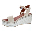 Sandalias Popa zapatos Mujer modelo Arambol Serraje Beige 