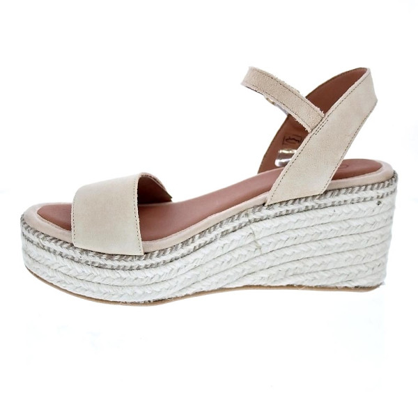 Sandalias Popa zapatos Mujer modelo Arambol Serraje Beige 