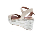 Sandalias Popa zapatos Mujer modelo Arambol Serraje Beige 