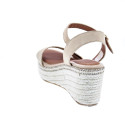 Sandalias Popa zapatos Mujer modelo Arambol Serraje Beige 