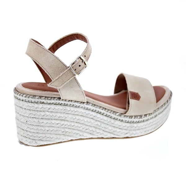 Sandalias Popa zapatos Mujer modelo Arambol Serraje Beige 