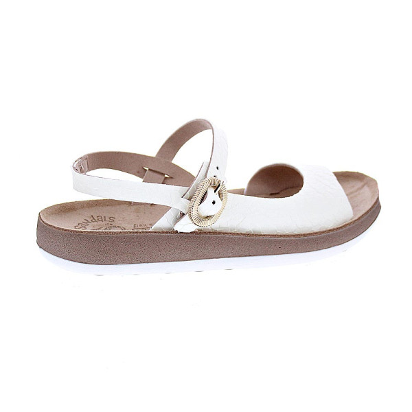 Sandalias Fantasy Sandals zapatos Mujer modelo Domna Blanco Hebillas