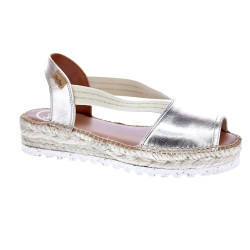 Alpargatas Toni Pons zapatos Mujer modelo Estel Plata  2