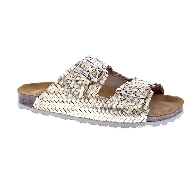 Sandalias Toni Pons zapatos Mujer modelo Guam Oro Hebillas