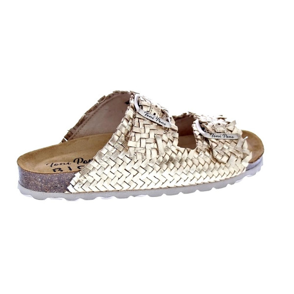 Sandalias Toni Pons zapatos Mujer modelo Guam Oro Hebillas