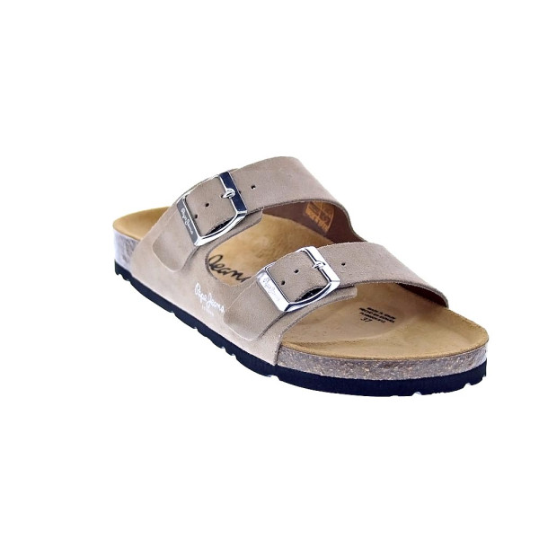 Sandalias Pepe Jeans zapatos Mujer modelo Oban Suede Beige 