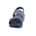 Sandalias FitFlop zapatos Mujer modelo Lulu Adjustable plateada GA2 054 Plata Velcro