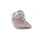 Sandalias FitFlop zapatos Mujer modelo Halo Bead Oro HJ1 C22 Beige 