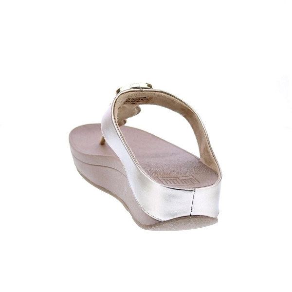 Sandalias FitFlop zapatos Mujer modelo Halo Bead Oro HJ1 C22 Beige 