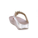 Sandalias FitFlop zapatos Mujer modelo Halo Bead Oro HJ1 C22 Beige 