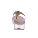 Sandalias FitFlop zapatos Mujer modelo Halo Bead Oro HJ1 C22 Beige 
