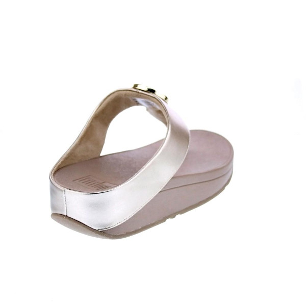 Sandalias FitFlop zapatos Mujer modelo Halo Bead Oro HJ1 C22 Beige 