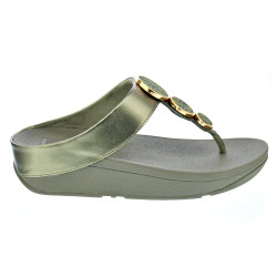 Sandalias FitFlop zapatos Mujer modelo Halo Bead Verde HJ1 C23 Oro 