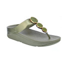 Sandalias FitFlop zapatos Mujer modelo Halo Bead Verde HJ1 C23 Oro 