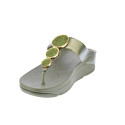 Sandalias FitFlop zapatos Mujer modelo Halo Bead Verde HJ1 C23 Oro 