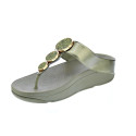 Sandalias FitFlop zapatos Mujer modelo Halo Bead Verde HJ1 C23 Oro 