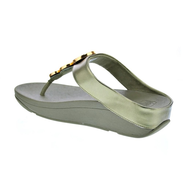 Sandalias FitFlop zapatos Mujer modelo Halo Bead Verde HJ1 C23 Oro 