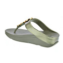 Sandalias FitFlop zapatos Mujer modelo Halo Bead Verde HJ1 C23 Oro 