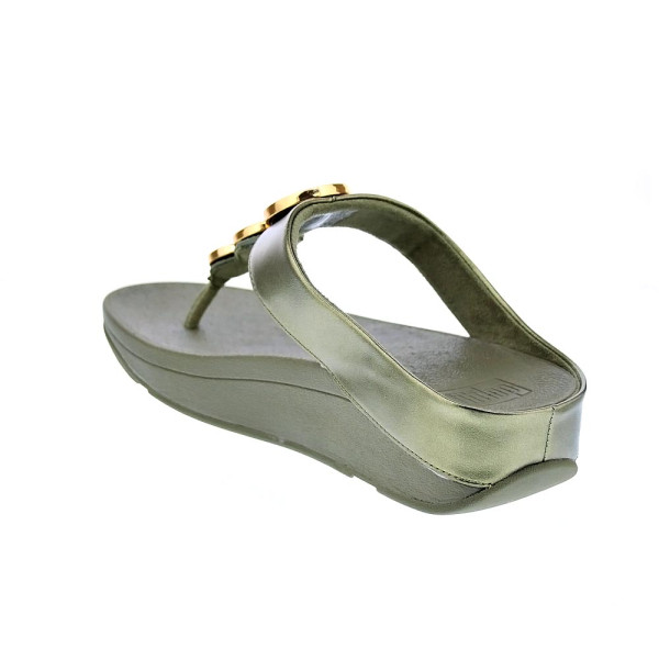 Sandalias FitFlop zapatos Mujer modelo Halo Bead Verde HJ1 C23 Oro 