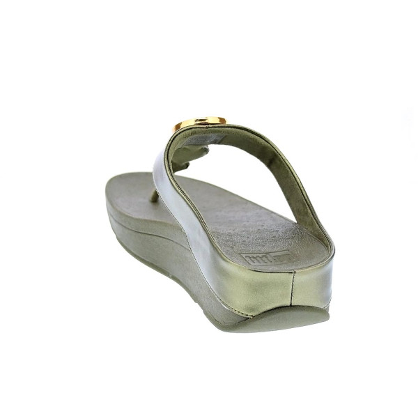 Sandalias FitFlop zapatos Mujer modelo Halo Bead Verde HJ1 C23 Oro 