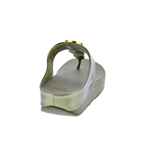 Sandalias FitFlop zapatos Mujer modelo Halo Bead Verde HJ1 C23 Oro 