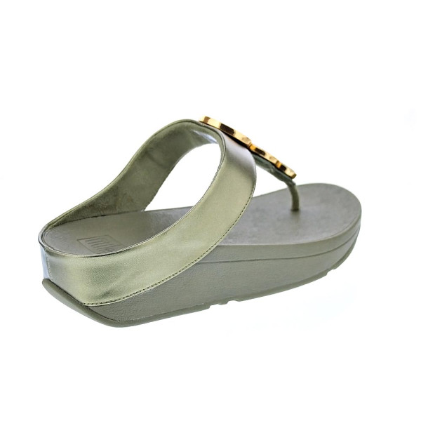 Sandalias FitFlop zapatos Mujer modelo Halo Bead Verde HJ1 C23 Oro 