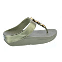 Sandalias FitFlop zapatos Mujer modelo Halo Bead Verde HJ1 C23 Oro 
