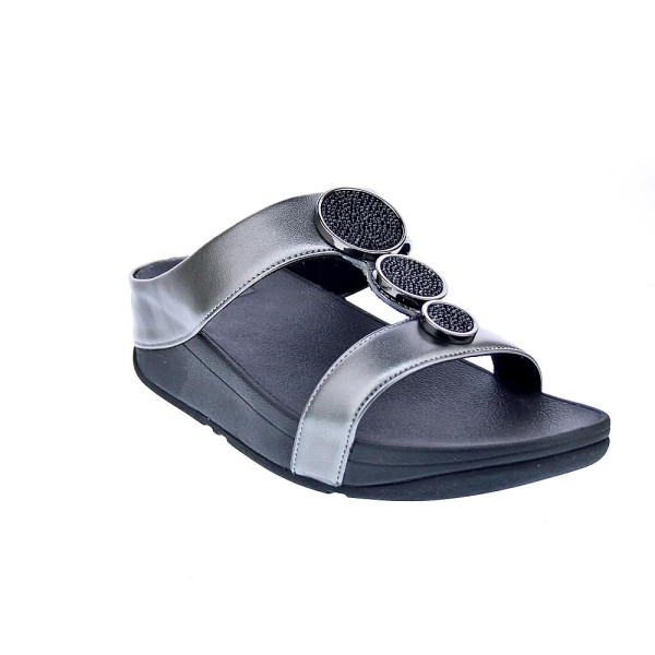 Sandalias FitFlop zapatos Mujer modelo Halo Bead Pewter hj2-b06 Plata 