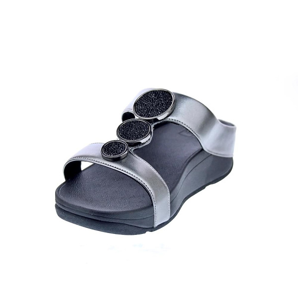 Sandalias FitFlop zapatos Mujer modelo Halo Bead Pewter hj2-b06 Plata 