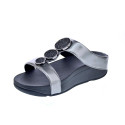 Sandalias FitFlop zapatos Mujer modelo Halo Bead Pewter hj2-b06 Plata 