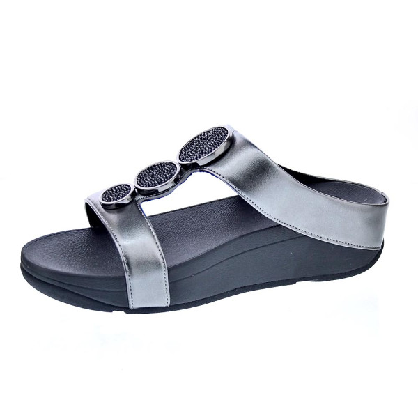 Sandalias FitFlop zapatos Mujer modelo Halo Bead Pewter hj2-b06 Plata 