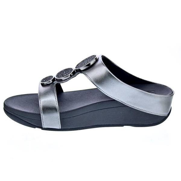 Sandalias FitFlop zapatos Mujer modelo Halo Bead Pewter hj2-b06 Plata 