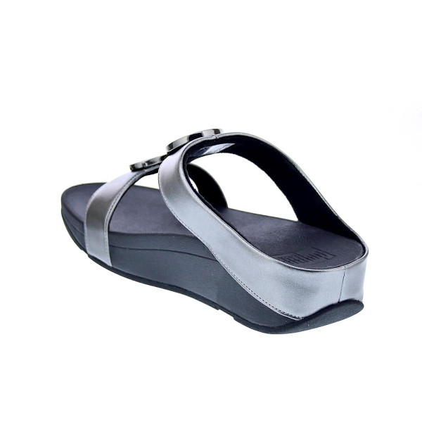 Sandalias FitFlop zapatos Mujer modelo Halo Bead Pewter hj2-b06 Plata 