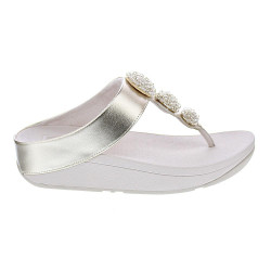 Sandalias FitFlop zapatos Mujer modelo Fino Beadie Oro IU1 675 Oro 