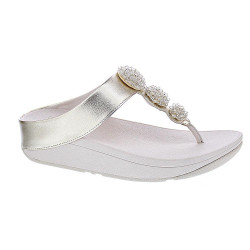 Sandalias FitFlop zapatos Mujer modelo Fino Beadie Oro IU1 675 Oro  2