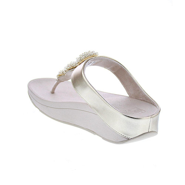 Sandalias FitFlop zapatos Mujer modelo Fino Beadie Oro IU1 675 Oro 