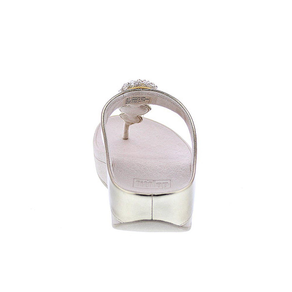 Sandalias FitFlop zapatos Mujer modelo Fino Beadie Oro IU1 675 Oro 