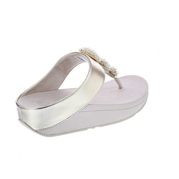 Sandalias FitFlop zapatos Mujer modelo Fino Beadie Oro IU1 675 Oro 