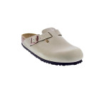 Zuecos Birkenstock zapatos Hombre modelo Boston Beige Hebillas