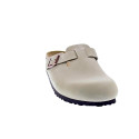 Zuecos Birkenstock zapatos Hombre modelo Boston Beige Hebillas