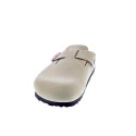 Zuecos Birkenstock zapatos Hombre modelo Boston Beige Hebillas
