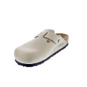 Zuecos Birkenstock zapatos Hombre modelo Boston Beige Hebillas