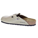 Zuecos Birkenstock zapatos Hombre modelo Boston Beige Hebillas